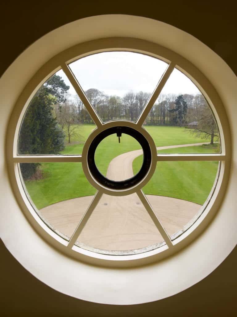 circular window drive view