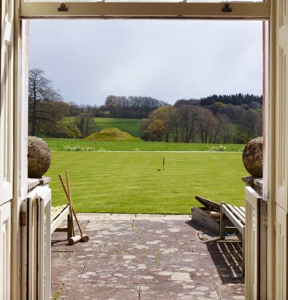Farleigh House features a croquet lawn for those competitive guests