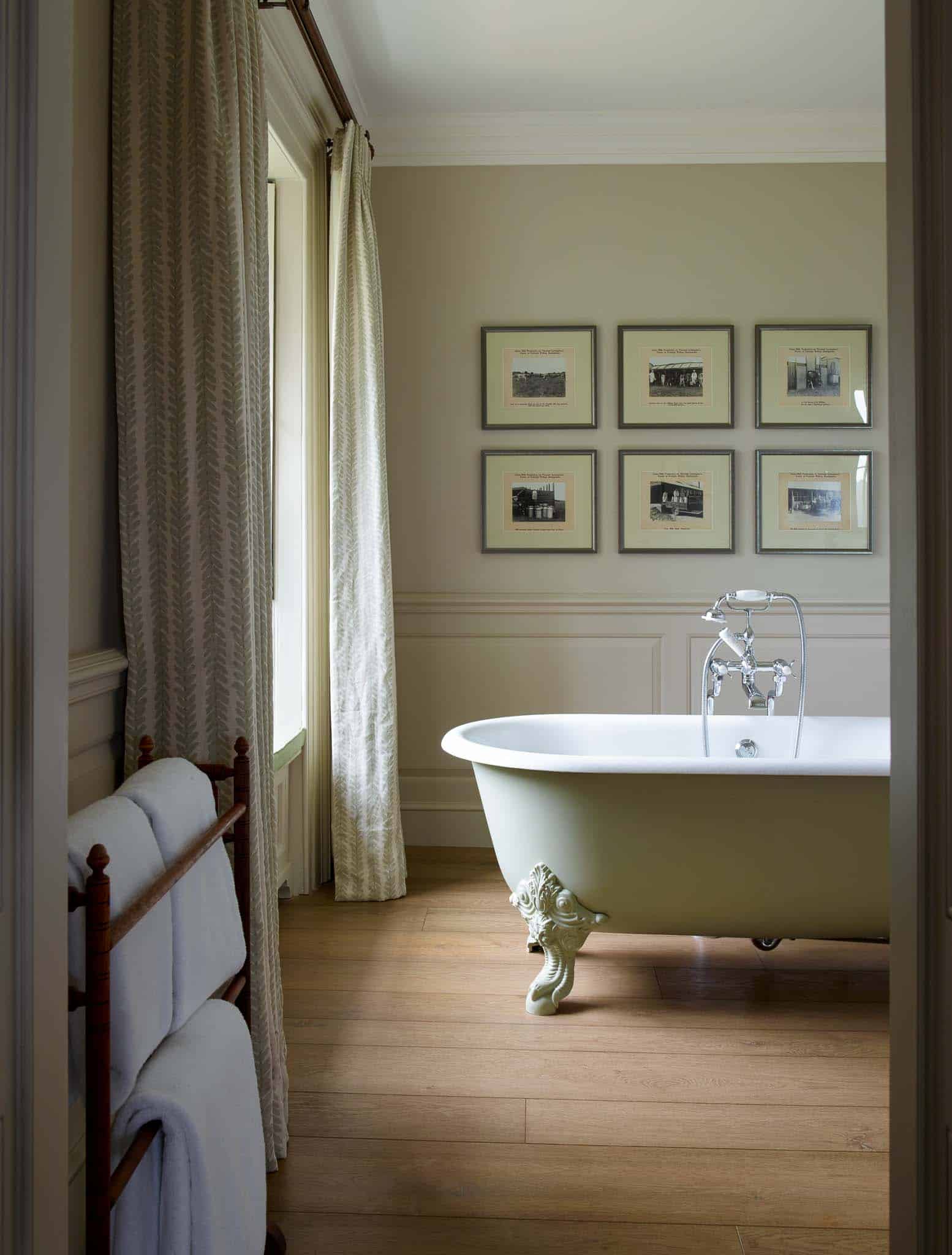 Bathroom at Farleigh House with freestanding bath