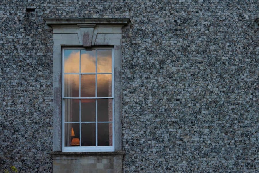 Flint south face of Farleigh House