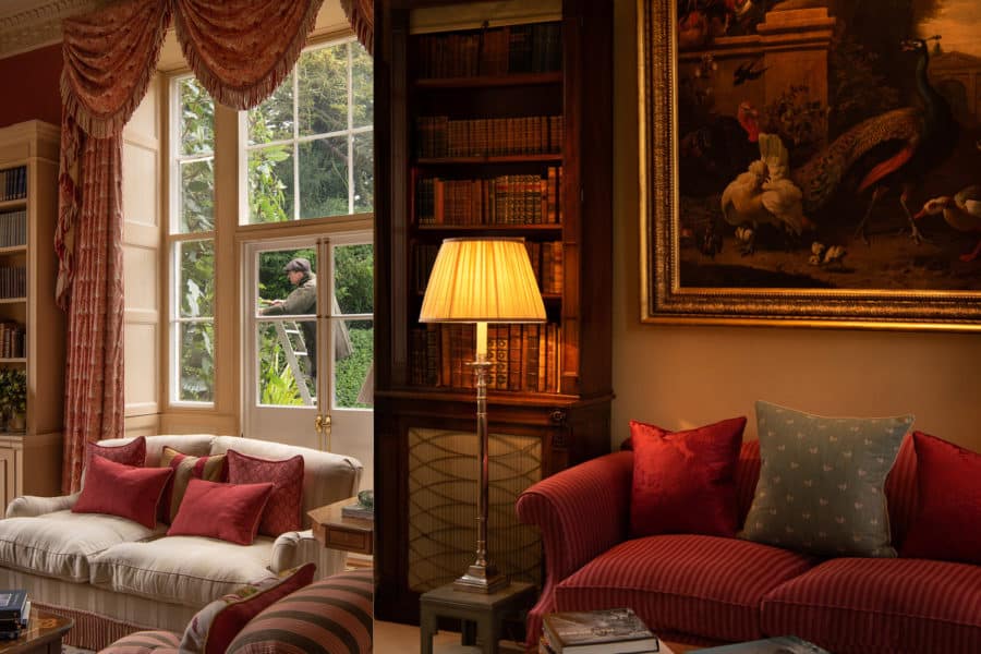 Gorgeous cosy interiors at Farleigh House